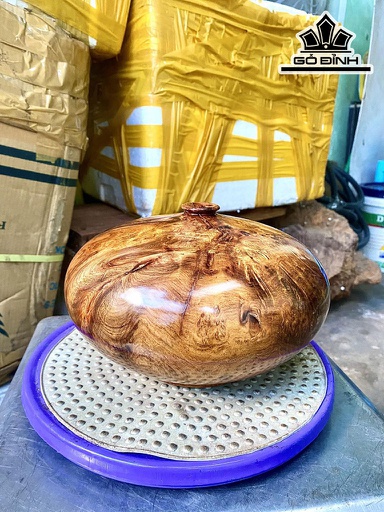 Chum Phú Quý Gỗ Nu Hương Đường Kính 24 Cao 16 (cm)