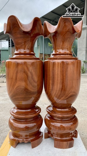 Lục Bình Gỗ Lim Cao 58 Đường Kính 18 (cm)