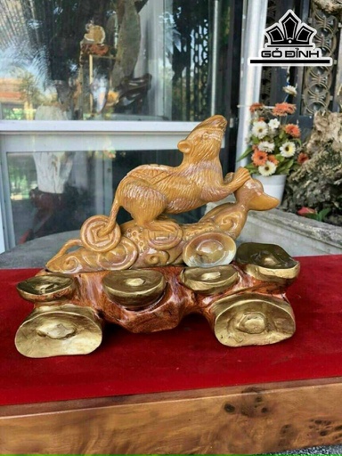 Chuột Vàng Đá Mã Não Cao 22 Ngang 18 (cm) 1,2kg