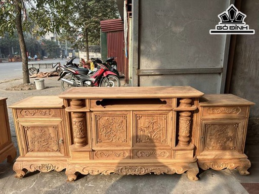 Kệ Tủ Gỗ Gõ Ngang 240 (cm)