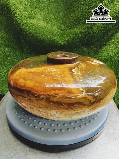 Tác Phẩm Chum Phú Quý Đá Canxedon Cao 11 Đường Kính 24 (cm) 7kg