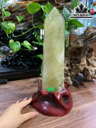 Trụ Đá Thạch Anh Vàng Cao 32,6 Ngang 17 (cm) 3,2kg