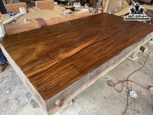 Tấm Phản Cả Chân Gỗ Lim Vàng Nam Phi Dài 260 Rộng 147 Sâu 25 (cm)