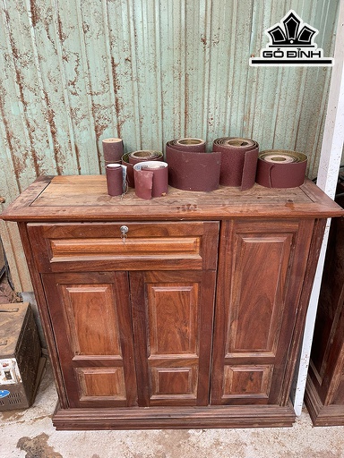 Tủ Giầy Gỗ Lim Vàng Nam Phi Dài 110 Rộng 110 Sâu 40 (cm)