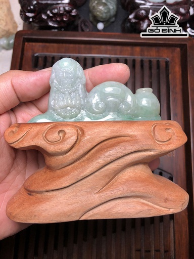 Đạt Ma Đá Cẩm Thạch Cao 118 Ngang 123 Sâu 11,3 (mm) 108g Riêng Đá Cao 69 (mm)