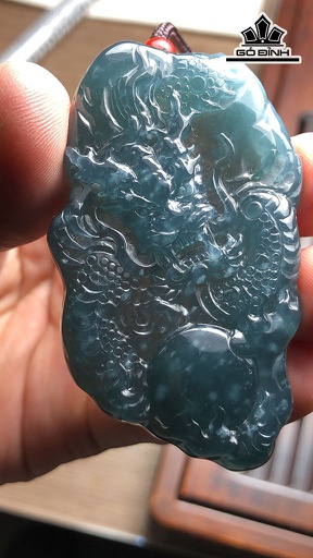 Mặt Rồng Đá Cẩm Thạch Cao 66 Ngang 39 Sâu 9,2 (mm) 48g