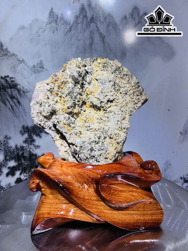 Vàng Găm Tinh Thể Đá Pyrite Cao 24 Ngang 18 (cm) 3,2kg