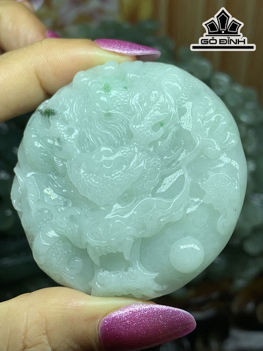 Mặt Dây Chuyền Rồng Đá Cẩm Thạch Cao 54,9 Ngang 11,6 (mm) 66g