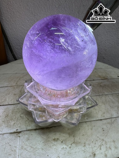 Bi Cầu Đá Thạch Anh Tím Đường Kính Hạt 9 (cm) 1kg