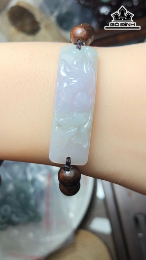 Khánh Tay Hoa Sen Đá Cẩm Thạch Cao 42 Ngang 13,6 Sâu 6,5 (mm) 13g