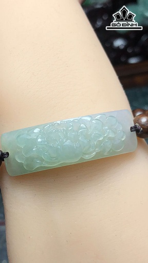 Khánh Tay Mẫu Đơn Đá Cẩm Thạch Cao 42,6 Ngang 13,7 Sâu 8,2 (mm)Loại Đá