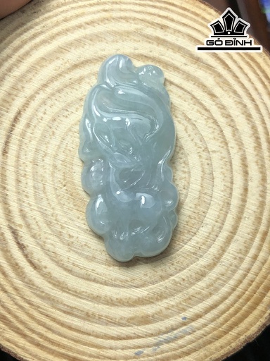 Mặt Dây Chuyền Hồ Ly Đá Cẩm Thạch Cao 42,9 Ngang 20 Sâu 6,6 (mm) 10g