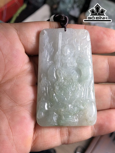 Mặt Dây Chuyền Tề Thiên Đại Thánh Đá Cẩm Thạch Cao 57,7 Ngang 34,8 Sâu 8 (mm) 39g