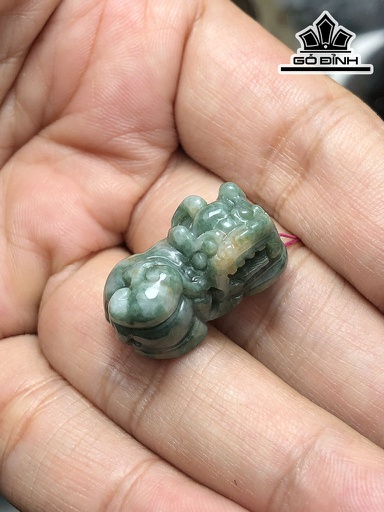Mặt Dây Chuyền Tỳ Hưu Đá Cẩm Thạch Cao 24 Ngang 13,5 Sâu 11 (mm) 7g