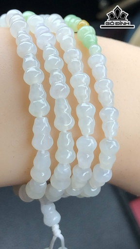 Chuỗi Hồ Lô Đá Cẩm Thạch Đường Kính Hạt 5,2 (mm) 27g