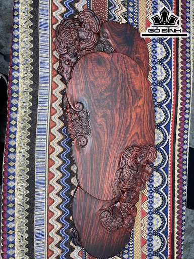 Khay Trà Ve Sầu Gỗ Chun Trắc Kích Thước 10x58x26 (cm)