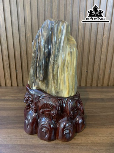 Tác Phẩm Gỗ Hóa Thạch Cao 28 Ngang 20 (cm) 6kg