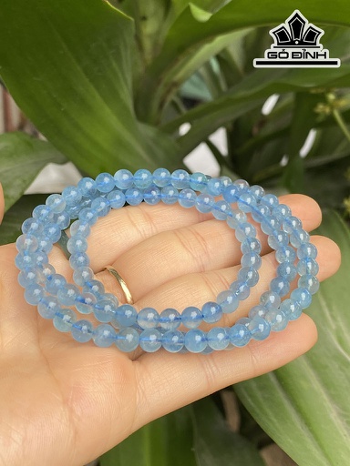 Chuỗi Đá Ngọc Lam (Turquoise) Đường Kính Hạt 5,8 (mm)