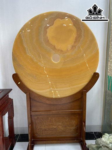 Đồng Điếu Đá Ngọc Hoàng Long Đường Kính Hạt 106 (cm)