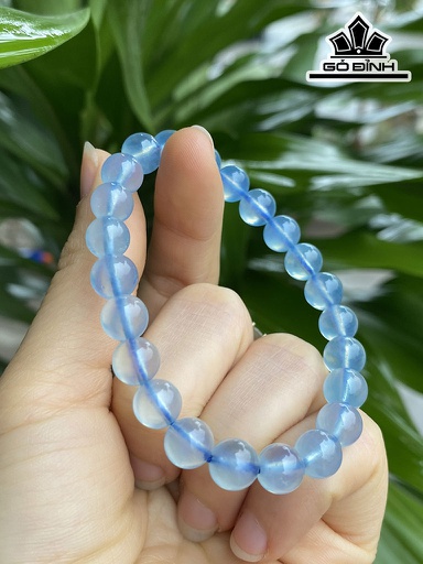 Vòng Tay Đá Ngọc Lam (Turquoise) Đường Kính Hạt 8 (mm)