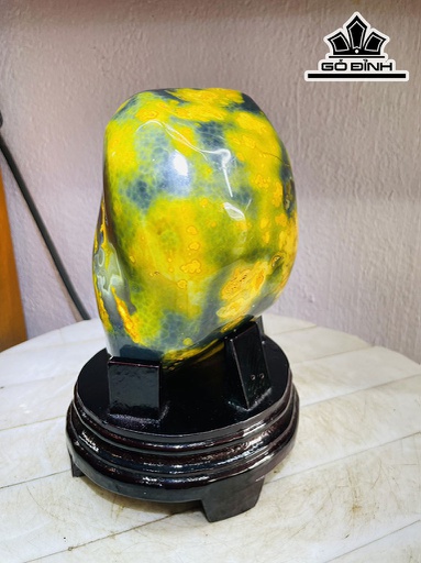 Tác Phẩm Đá Mã Não Vàng Cao 21 Ngang 13 (cm) 3,1kg