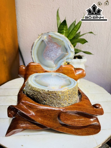 Bát Tụ Bảo Đá Mã Não Cao 20 Ngang 14 (cm) 2,9kg