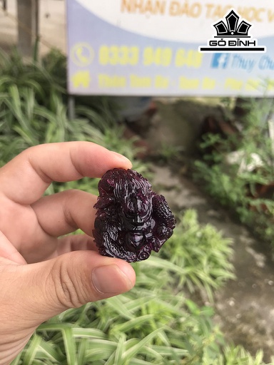 Mặt Dây Chuyền Rồng Đá Garnet Hồng Lựu Cao 32 Ngang 39 (mm) 120cts