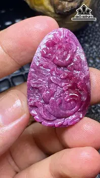 Mặt Dây Chuyền Đá Ruby Cao 39,9 Ngang 26 Sâu 6,8 (mm) 15,4g