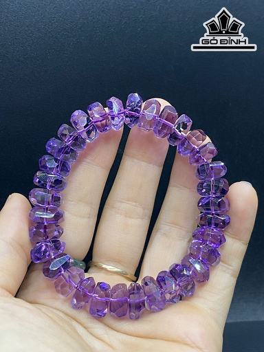 Vòng Tay Đá Thạch Anh Tím Đường Kính Hạt 10 (mm)