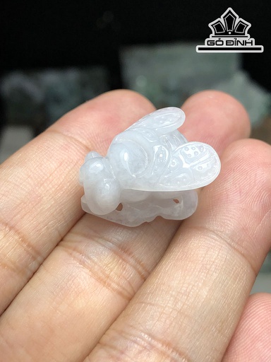 Mặt Dây Chuyền Con Ong Đá Cẩm Thạch Cao 22 Ngang 17,7 Sâu 13 (mm) 7g