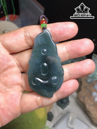 Mặt Dây Chuyền Quan Âm Đá Cẩm Thạch Cao 62 Ngang 33,8 Sâu 6,9 (mm) 24g