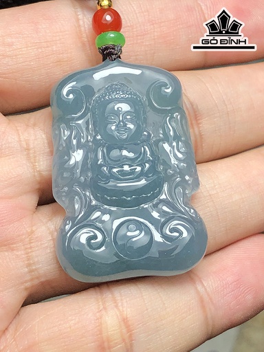 Mặt Dây Chuyền Tiểu Phật Đá Cẩm Thạch Cao 40 Ngang 27 Sâu 5,2 (mm) 12g