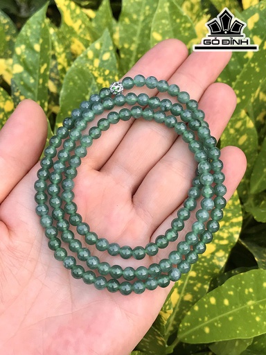 Chuỗi 128 Hạt Đá Ngọc Lam Đường Kính Hạt 5 - 5,05 (mm)