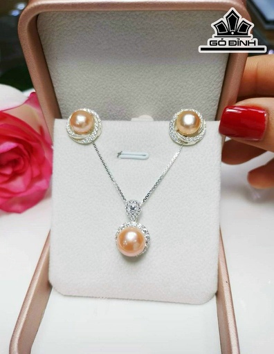 Set 3 Món Ngọc Trai Bán Cầu Size 8 li