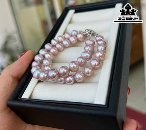 Vòng Tay Ngọc Trai Đôi Ovan Size 7-8 li