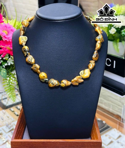 Vòng Cổ Ngọc Trai Thô Tự Nhiên