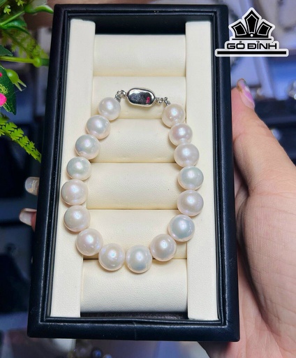Vòng Tay Ngọc Trai Trắng Size 10 li