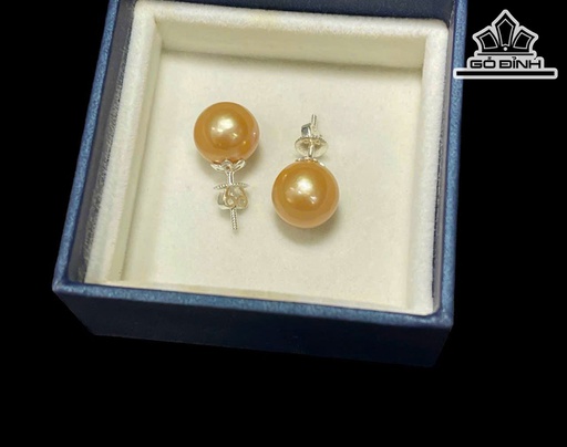 Bông Tai Ngọc Trai Vàng Kim Size 11.2 - 11.7 Li