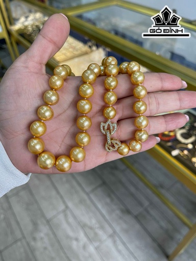 Vòng Cổ Ngọc Trai Nước Ngọt Dài 46.6 cm Size 10-13.4 li