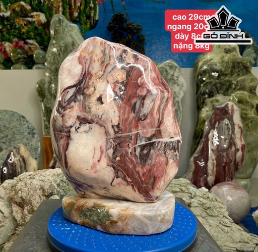 Tác Phẩm Đá Serpentine Cao 29 Ngang 20 Sâu 8 (cm) 8kg