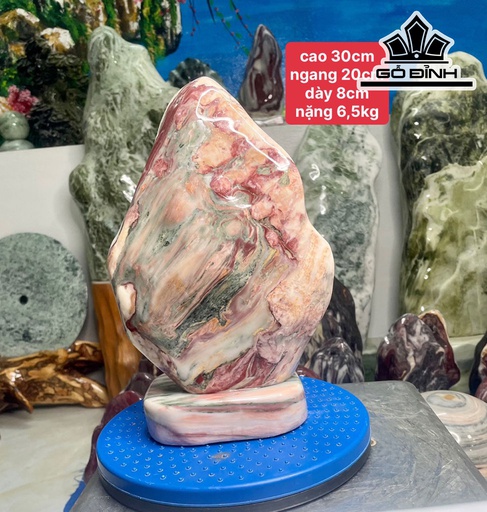 Tác Phẩm Đá Serpentine Cao 30 Ngang 20 Sâu 8 (cm) 6,5kg