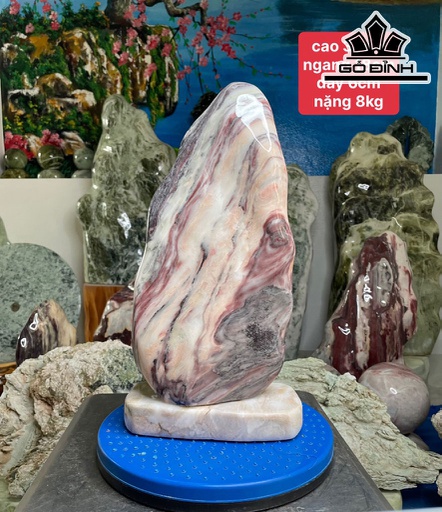 Tác Phẩm Đá Serpentine Cao 38 Ngang 18 Sâu 6 (cm) 8kg