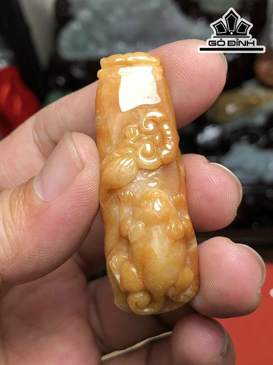 Mặt Dây Chuyền Đạt Ma Sư Tổ Đá Cẩm Thạch Cao 39,3 Ngang 28,8 Sâu 12 (mm) 28g