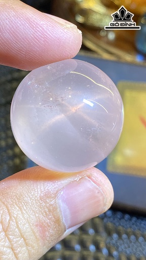 Bi Cầu Đá Thạch Anh Hồng Đường Kính 26,8 (mm) 27,3g