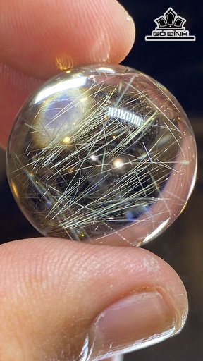 Bi Cầu Đá Thạch Anh Tóc Đường Kính 24,5 (mm) 20,6g
