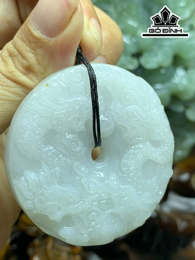 Mặt Dây Chuyền Đá Cẩm Thạch Cao 51,6 Ngang 50,9 Sâu 12,7 (mm) 73,8g