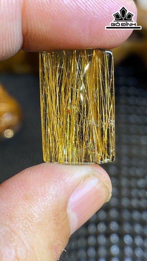 Mặt Dây Chuyền Đá Thạch Anh Tóc Vàng Cao 24 Ngang 14,8 Sâu 7 (mm) 5g