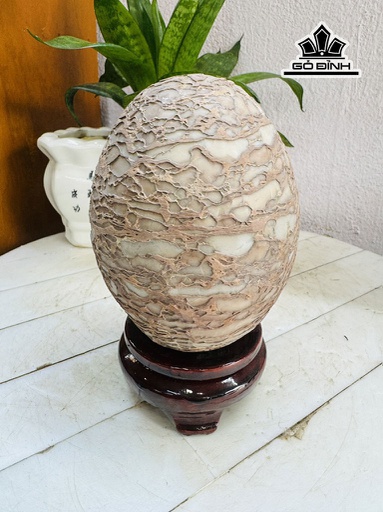 Trứng Rồng Đá Canxit Cao 16 Ngang 10 (cm) 1,7kg