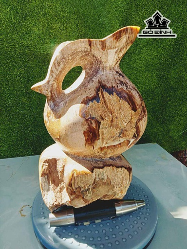 Chiếc Bình Nghệ Thuật Gỗ Hóa Thạch Cao 31 Ngang 18 (cm) 8,2kg