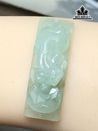 Khánh Tay Tỳ Hưu Đá Cẩm Thạch Cao 40,8 Ngang 1,8 Sâu 10 (mm) 11g